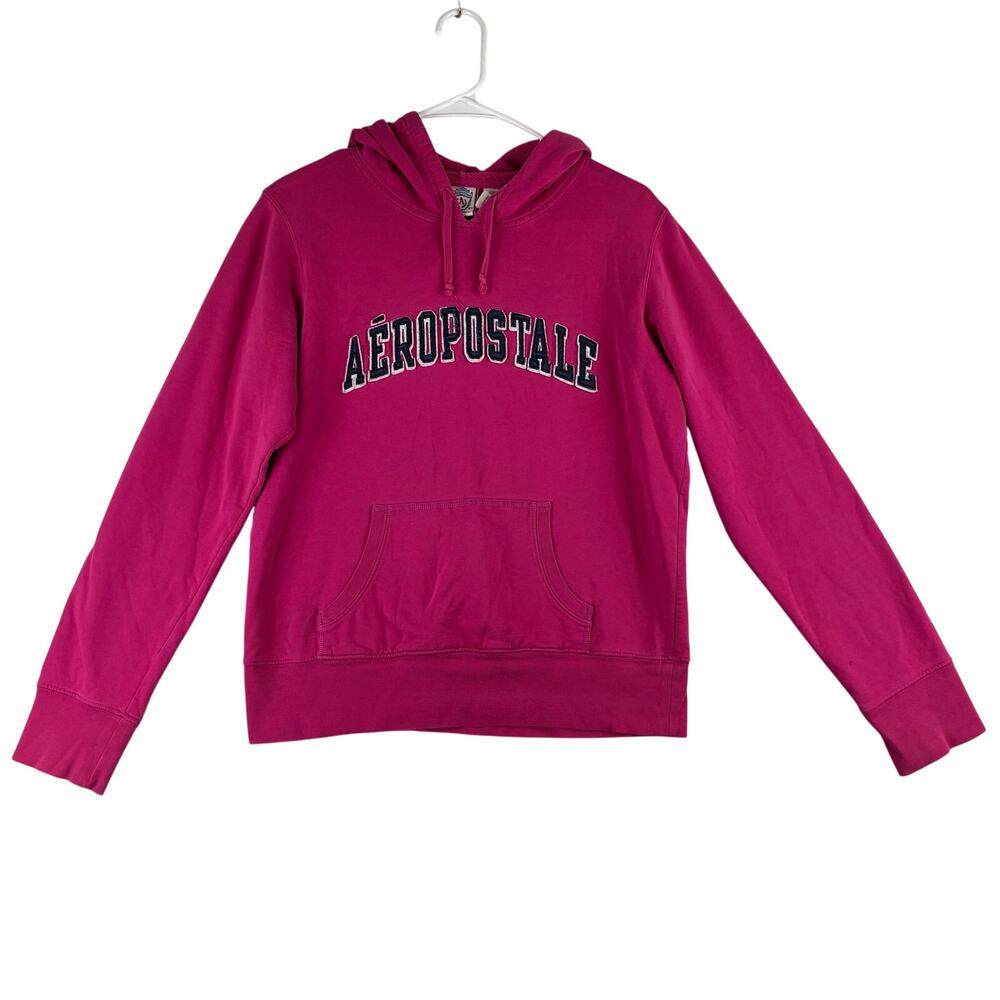 Aeropostale Y2K Pink Pullover Hoodie Women Large Preppy Academia 2000s Mall FLAW